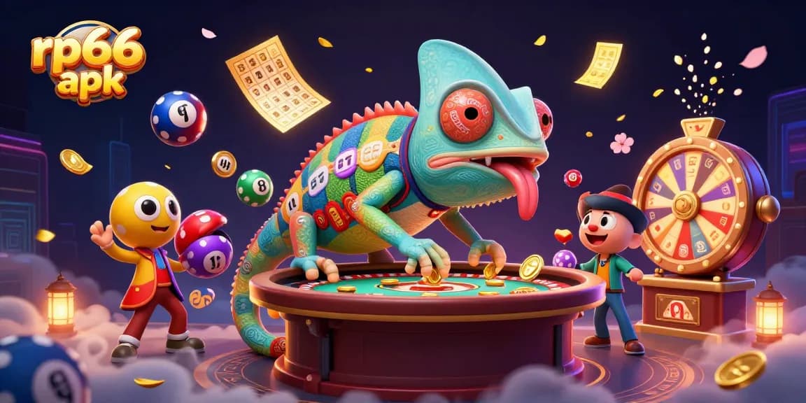 Spin the excitement with rp66 apk in this vibrant casino illustration, featuring thrilling elements and dynamic gameplay.