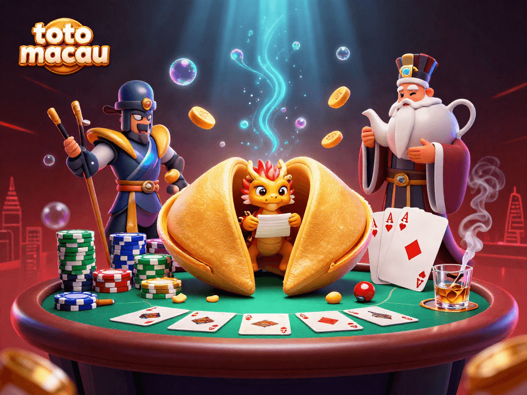 Menang di toto macau sambil mengeksplorasi kekayaan dengan ilustrasi slot berwarna-warni.