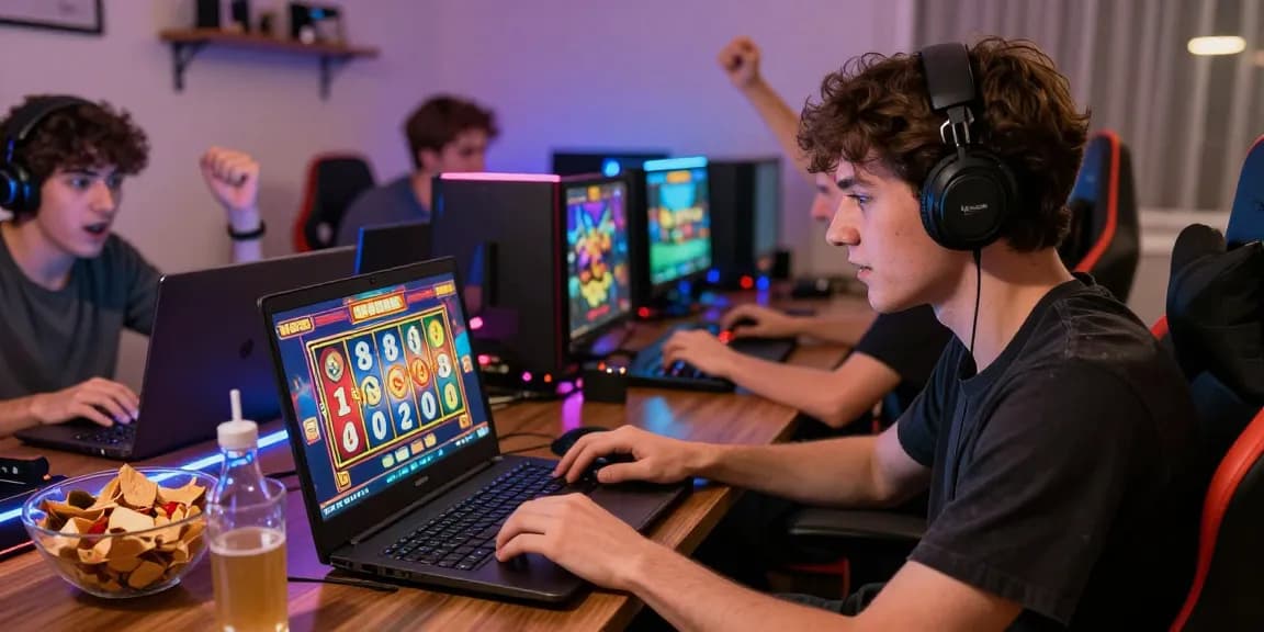 Pengguna sniperslot bermain permainan slot online dengan suasana yang menyenangkan