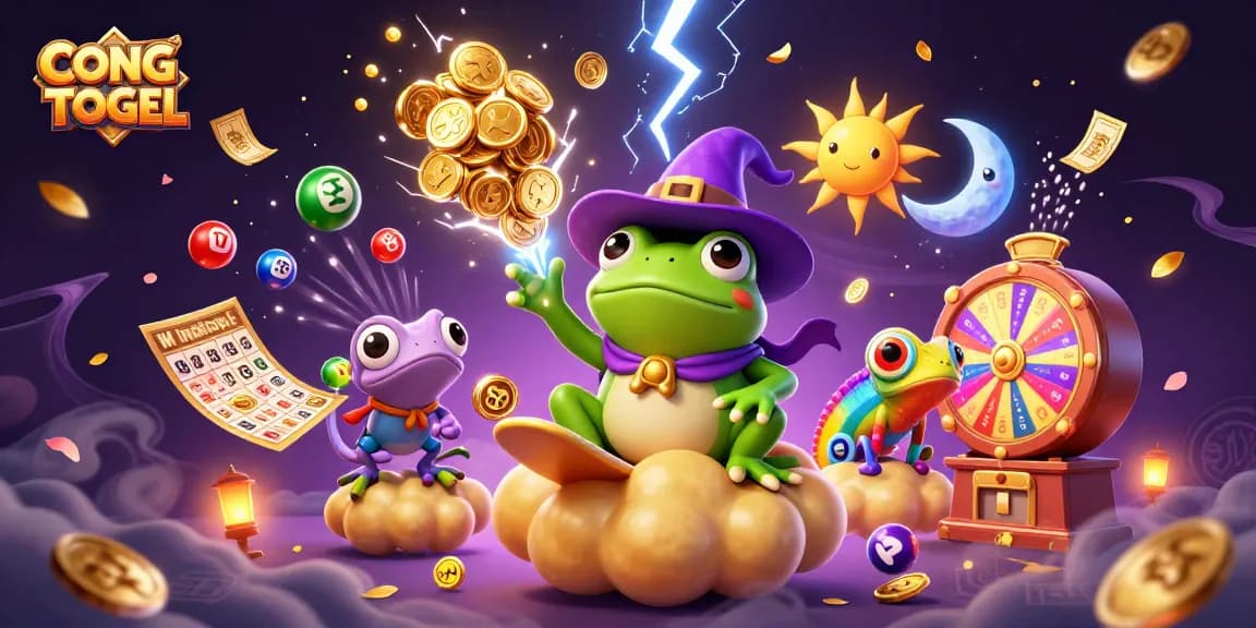 Experience the magic of CONGTOGEL with a whimsical illustration of winning lottery moments.