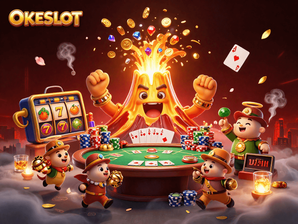 OKESLOT menghadirkan petualangan bermain slot langsung dengan harta karun berlimpah dan suasana kasino yang memukau.