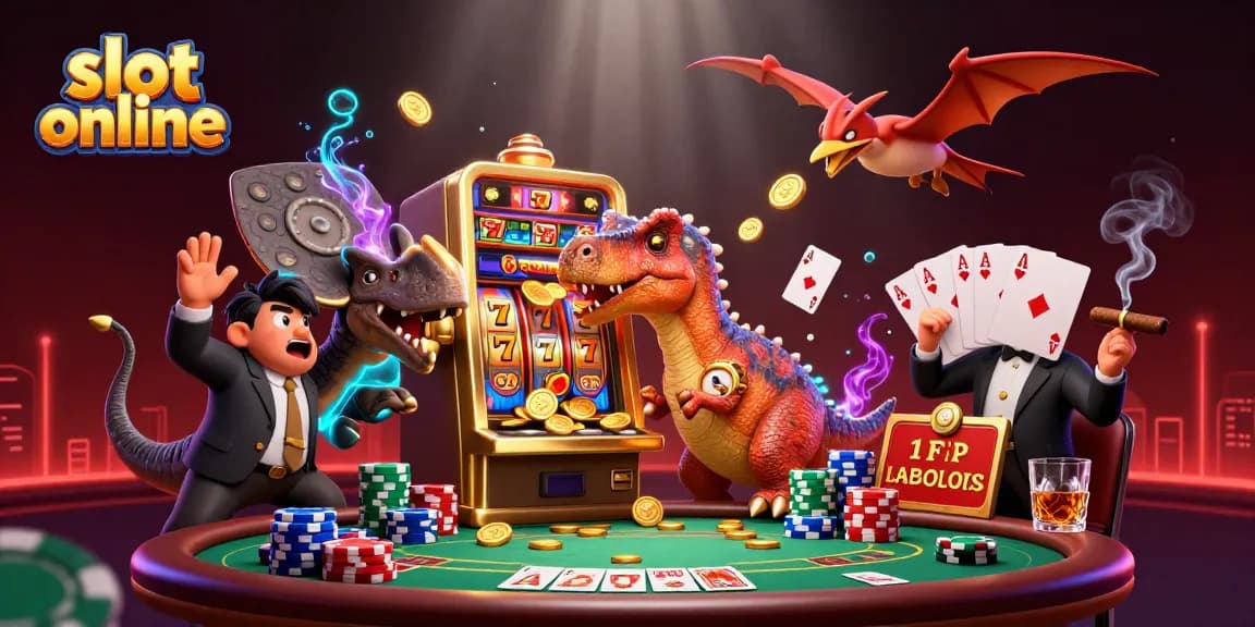 Slot online memberikan pengalaman menarik ketika bermain, dengan karakter dinosaurus menanti jackpot.