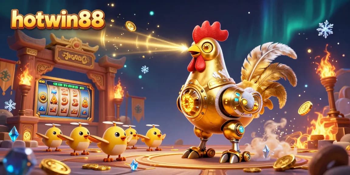 Experience the thrill of hotwin88 with this vibrant 3D illustration showcasing engaging gaming features and characters.