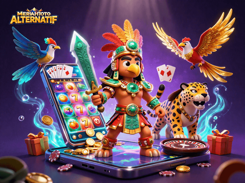 Mainkan MERIAHTOTO ALTERNATIF dengan fitur slot yang menghibur di antara pejuang Aztec.