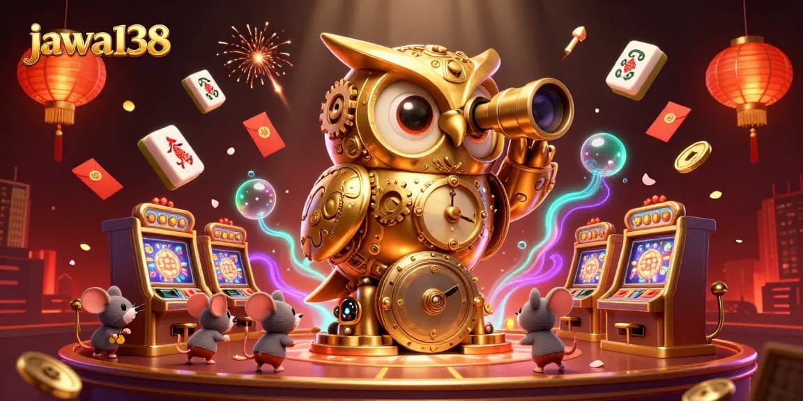 Menggali jackpot di jawa138, dengan burung hantu emas dan permainan kasino yang memukau.