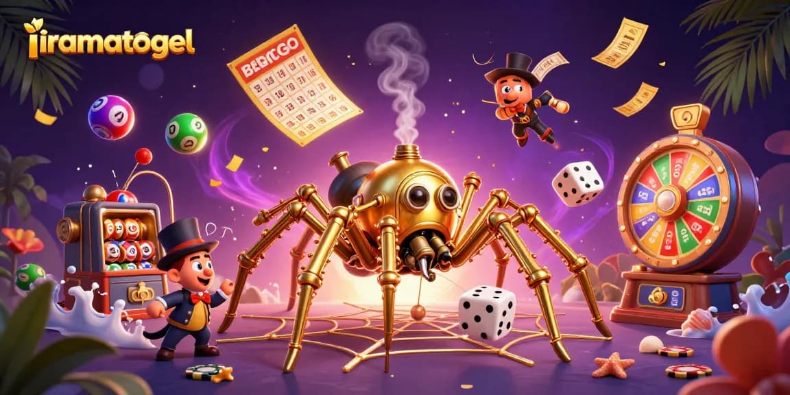 Temukan iramatogel dengan bola lotere berwarna dan tiket emas di dunia yang penuh keberuntungan.