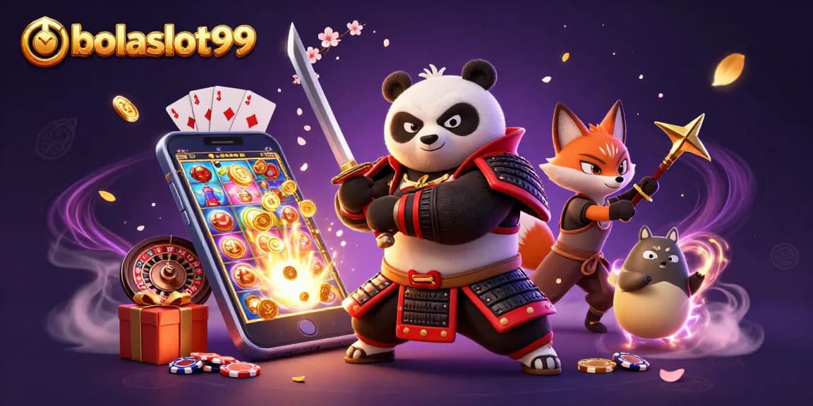 Experience thrilling wins with bolaslot99 in a vibrant casino adventure featuring dynamic characters and games.