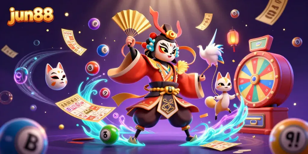 Engage in thrilling gameplay with jun88 featuring vibrant lottery elements and dynamic characters.
