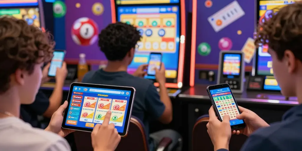 Pengguna cirebontoto menikmati permainan togel online dengan perangkat pintar, tampilan antarmuka yang menarik.