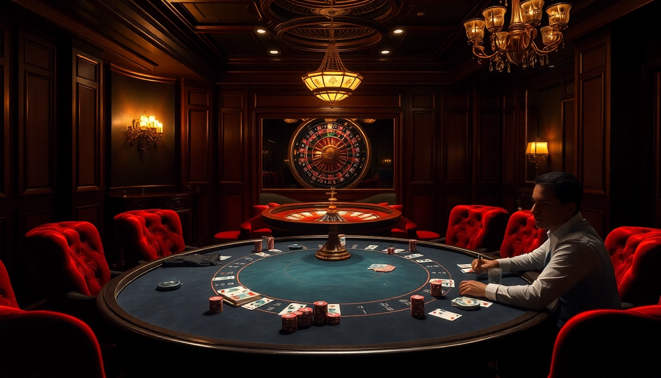 Kể truyện ma introduces thrill in a luxurious casino setting with poker and ghostly tales.