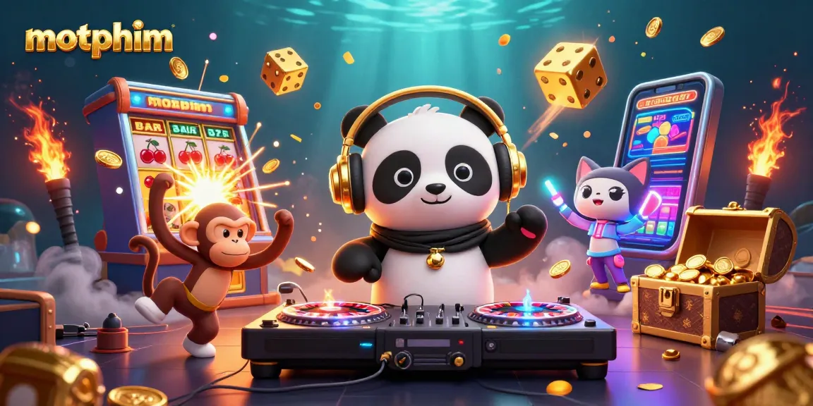 Spin to win at motphim, where the DJ panda and monkey bring thrilling casino vibes to life!