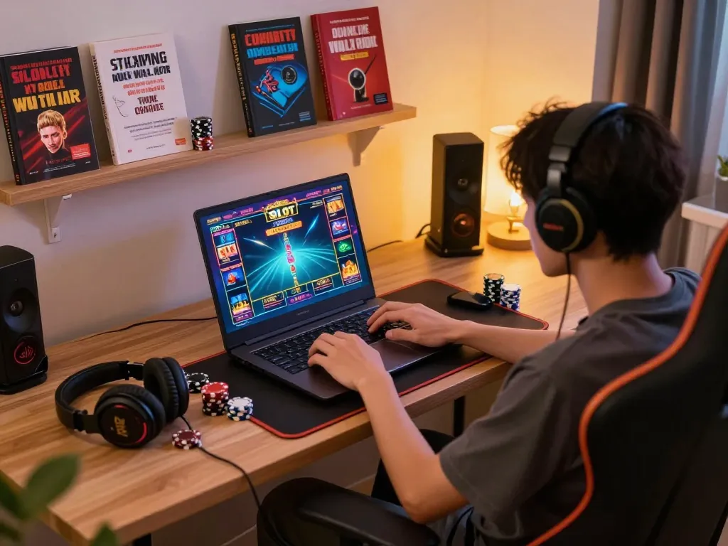 Engaging Slot Thailand experience showing a player immersed in online slots.