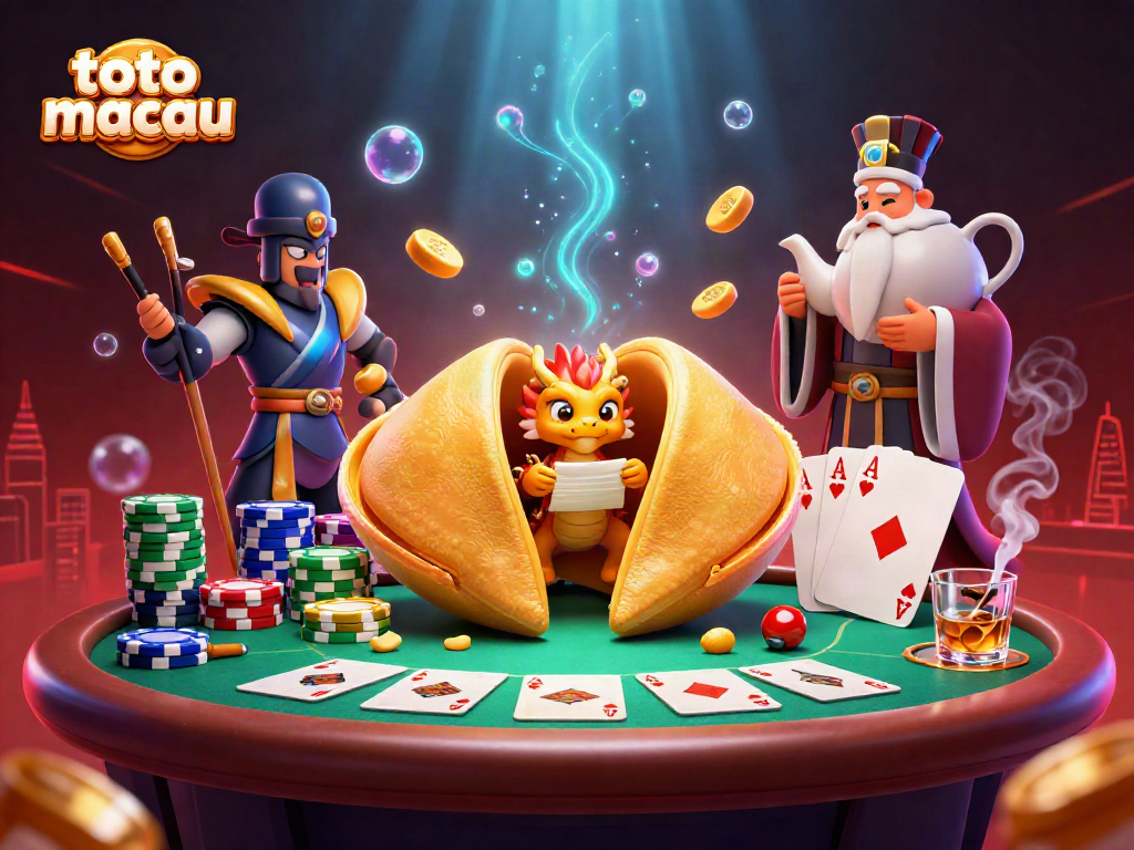 Menang di toto macau sambil mengeksplorasi kekayaan dengan ilustrasi slot berwarna-warni.
