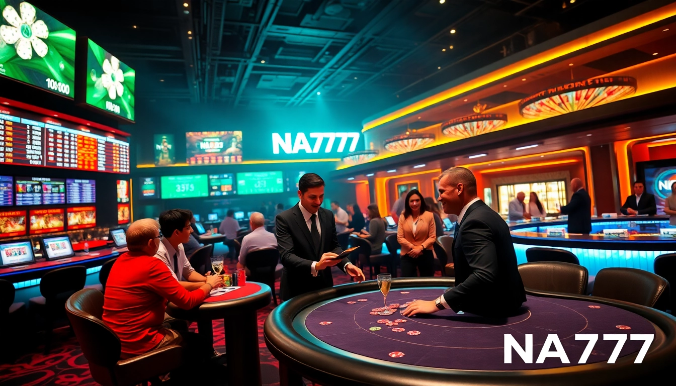 Experience the thrill of betting at NA777's vibrant casino scene with live poker and sports odds.