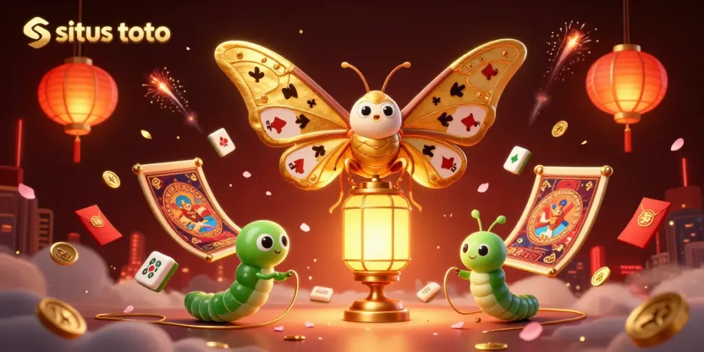Experience thrilling games on the situs toto platform featuring a vibrant 3D casino scene.