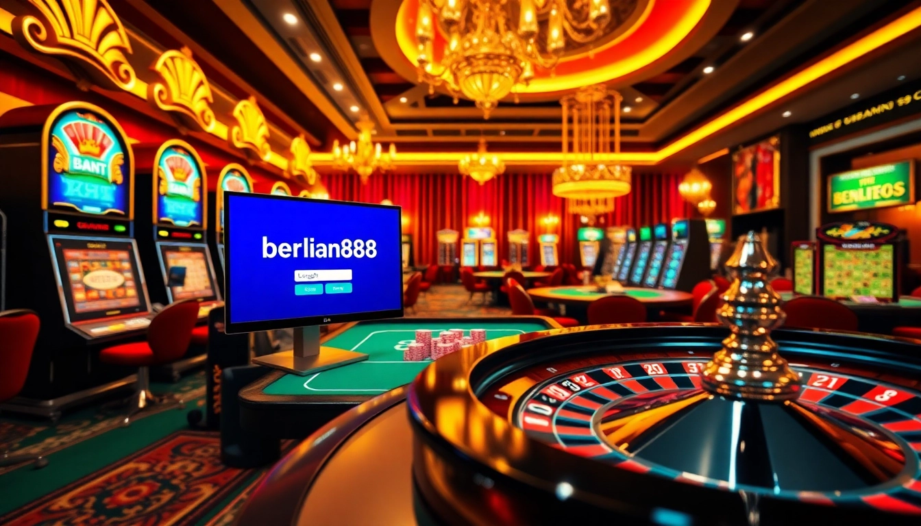 Experience thrilling gameplay with berlian888 login at vibrant online casino tables filled with excitement.