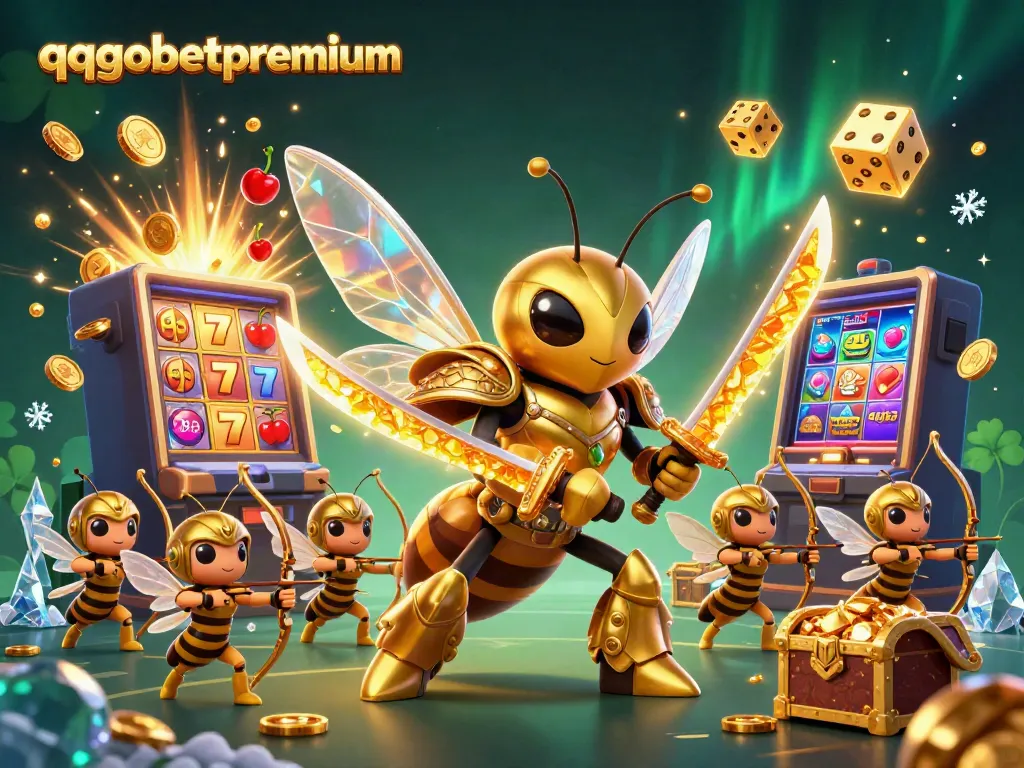 Join the fun at qqgobetpremium as a golden hornet wields katanas amid a jackpot explosion in 3D.
