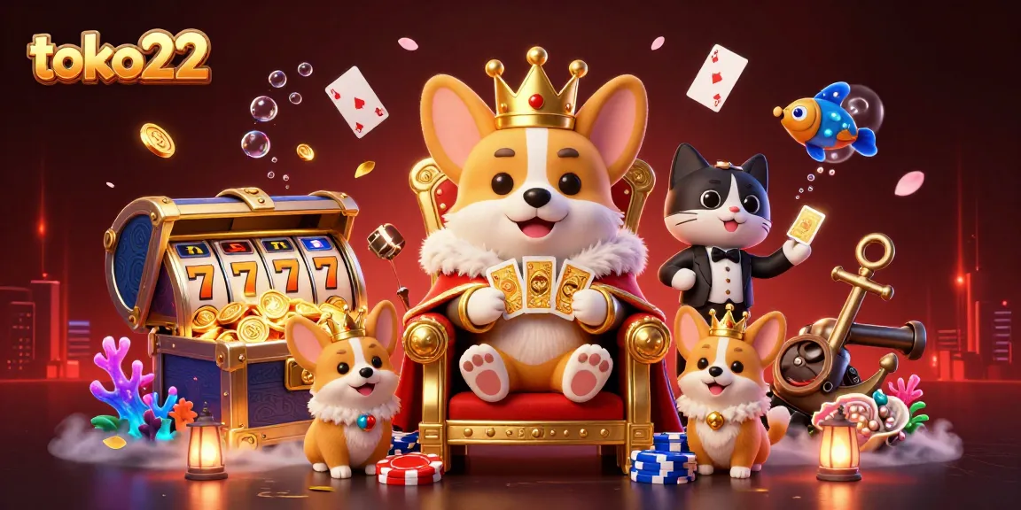 Play exciting games at toko22 with engaging characters and vibrant casino elements.
