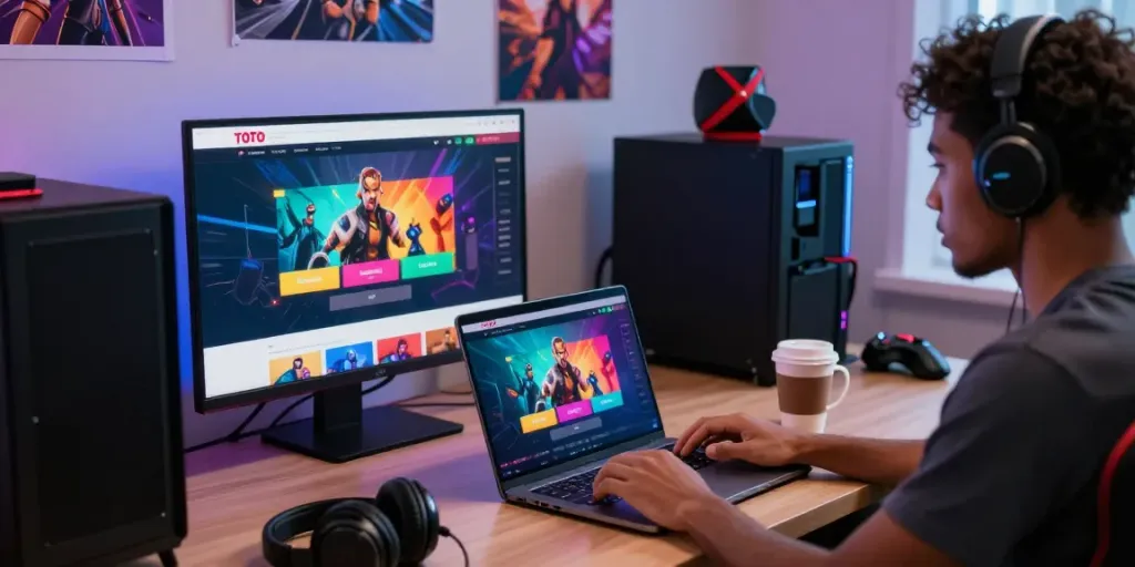 Pemain aktif menikmati platform alexistoto di ruang bermain modern dengan desain yang menarik dan antusiasme tinggi.