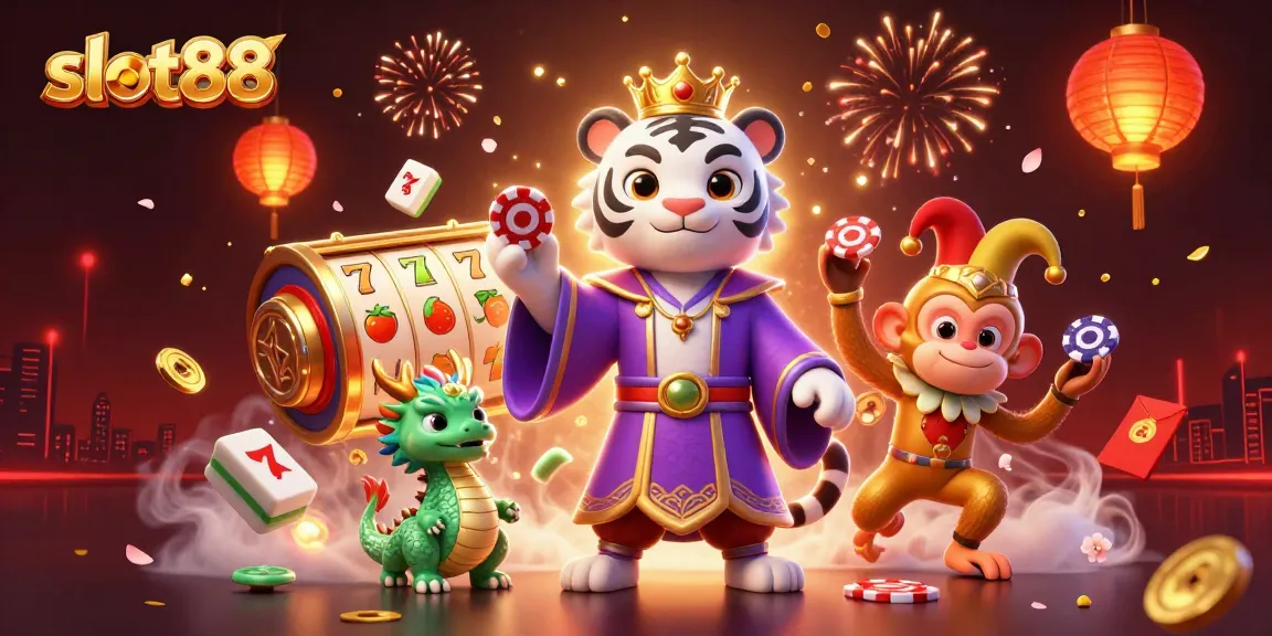 Menangkan keberuntungan Anda di slot88 dengan slot yang mengesankan dan elemen keberuntungan yang bersinar.