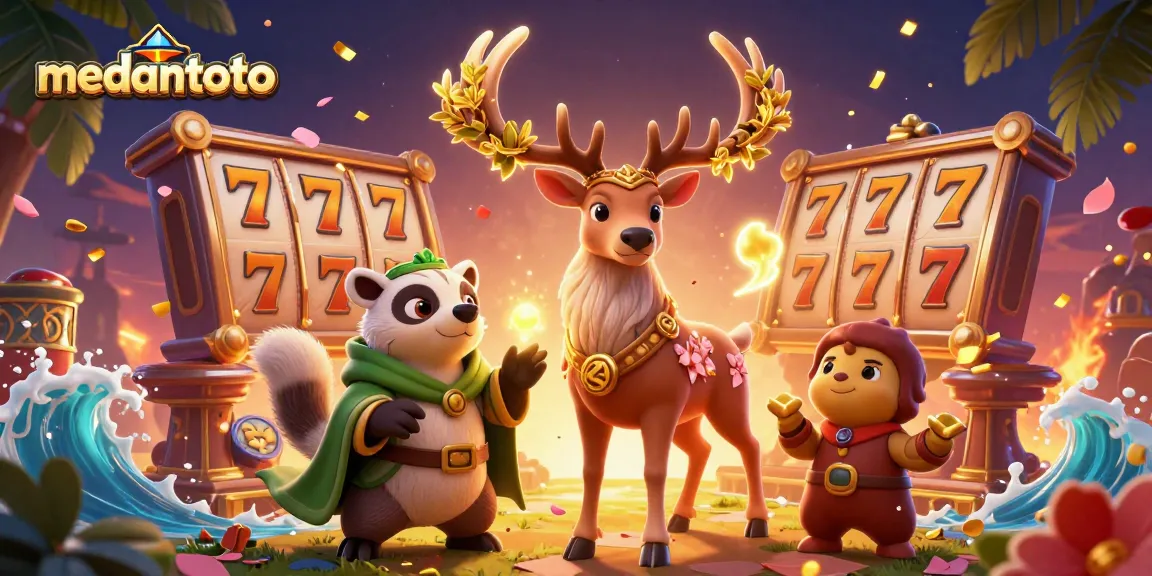 Gambler meraih kemenangan di medantoto dengan slot dan simbol keberuntungan yang menarik.