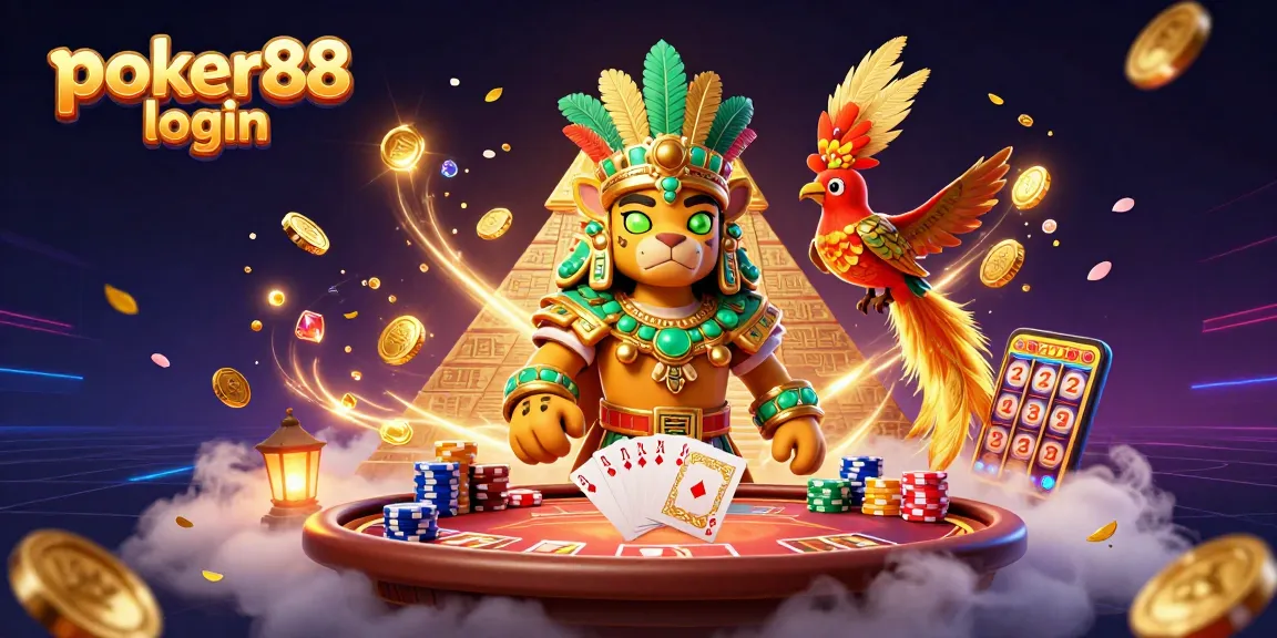 Engage in thrilling poker games with Poker88 login at the vibrant online poker table surrounded by excitement.