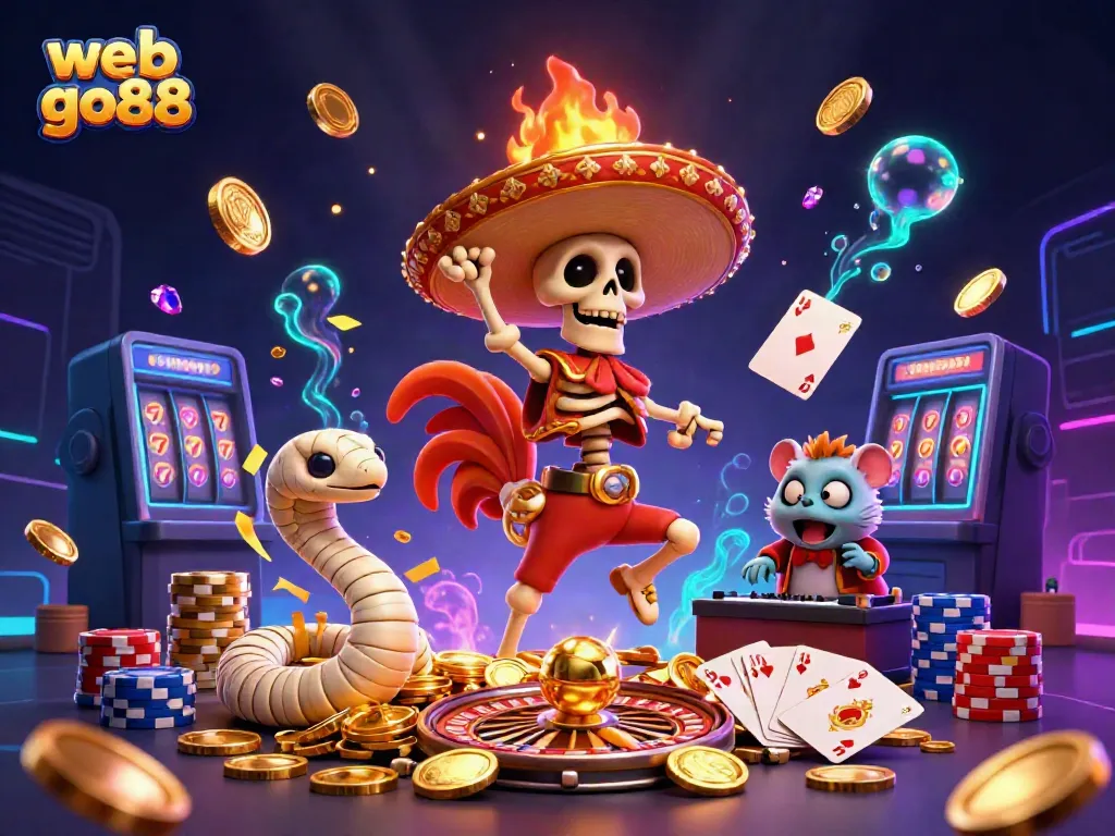 Engage with web go88 by spinning golden reels and winning big among festive characters.