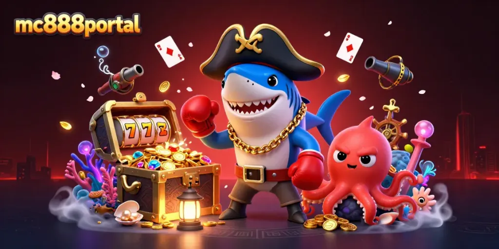 Pemain mengumpulkan kemenangan di mc888portal dengan ikan pira dalam slot gacor yang penuh warna.