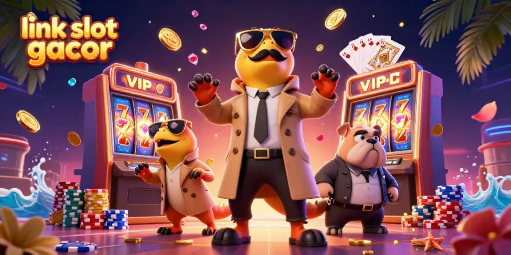 Aktifkan link slot gacor untuk bermain slot dengan mengasyikkan dalam ilustrasi kasino.