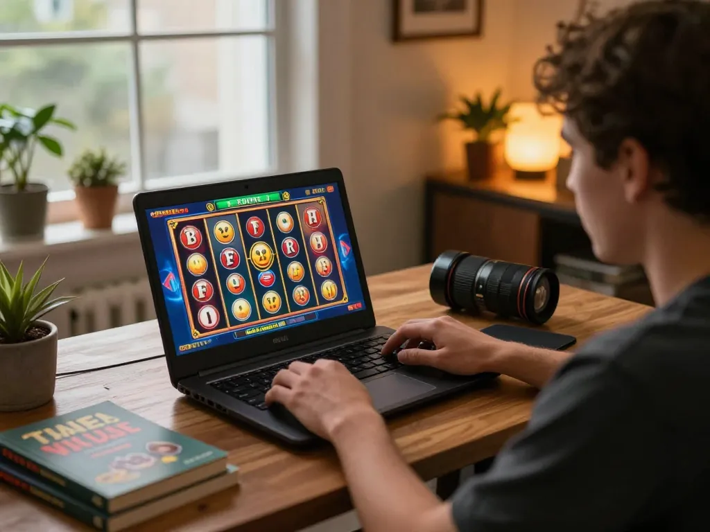 Setting up for success with bayitoto login at a cozy home gaming session featuring dynamic slot action.