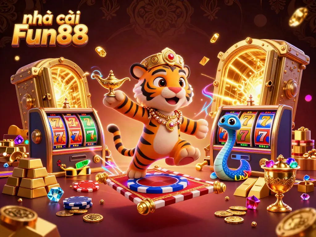 Engaging scene showcasing nhà cái Fun88 with a vibrant casino atmosphere and dynamic elements.