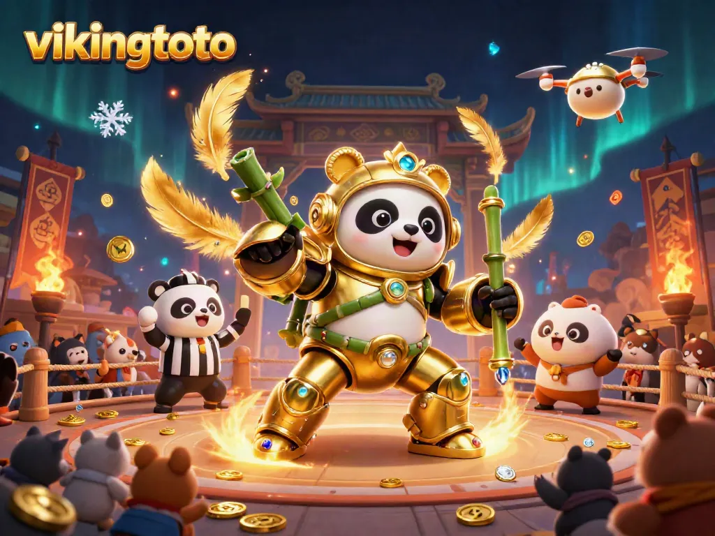 Experience the excitement of vikingtoto in a vibrant 3D casino illustration depicting thrilling betting action.