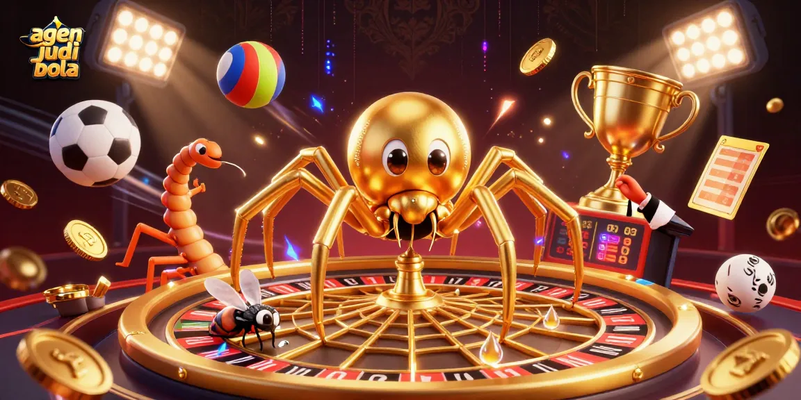 Engage in betting action at agen judi bola with a vibrant 3D illustration of sports themes.