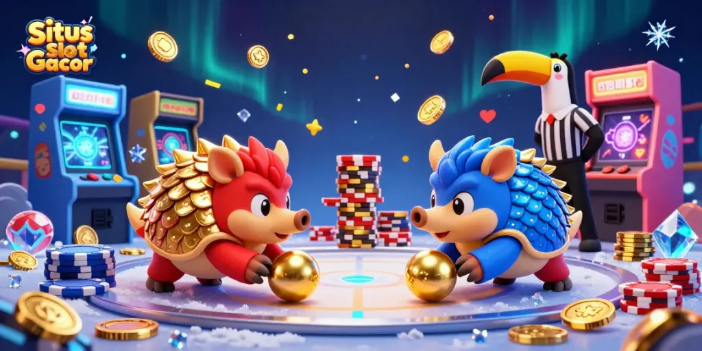 Situs Slot Gacor memperlihatkan pangolins berkompetisi dengan chip poker penuh keberuntungan.