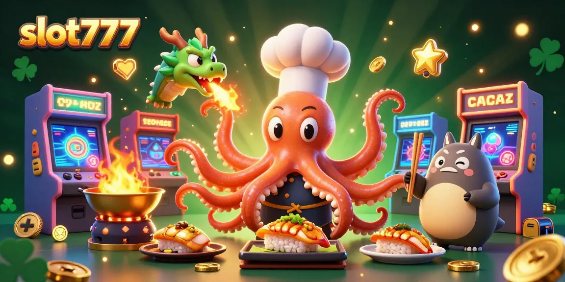 Spin the reels and win with slot777 in a vibrant casino-themed 3D digital illustration.