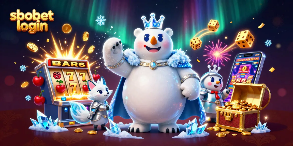 Engage with sbobet login for exciting online betting in this vibrant 3D casino illustration.