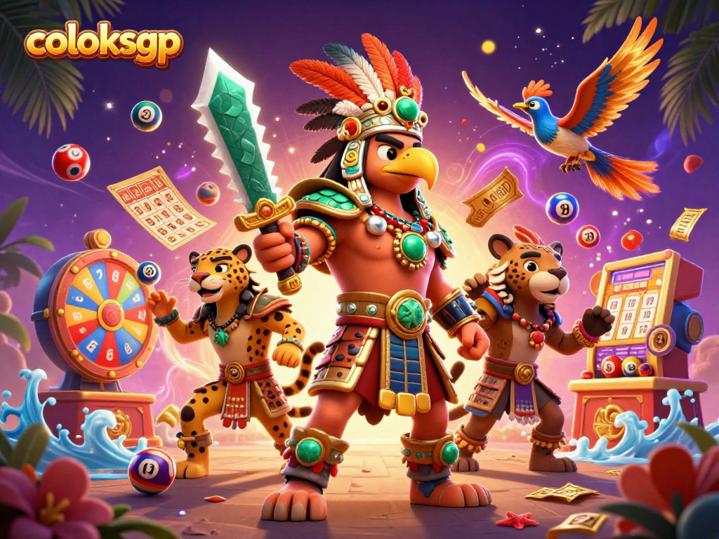Bermain coloksgp dengan pahlawan Aztec dan bola lotere yang berwarna-warni untuk pengalaman kasino yang mendebarkan.