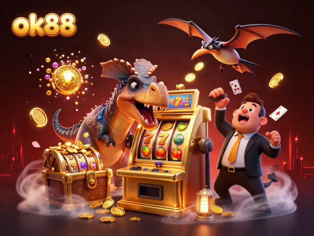 Win big with ok88 in a dynamic casino showdown featuring dinosaurs in action!