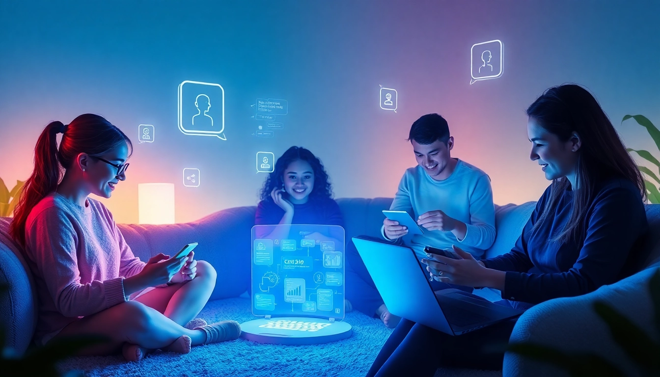 Engaging users with crush ai in a futuristic, inviting digital environment showcasing AI companions.