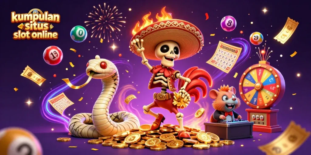 Engage in thrilling fun with kumpulan situs slot online featuring vibrant characters and exciting game elements.